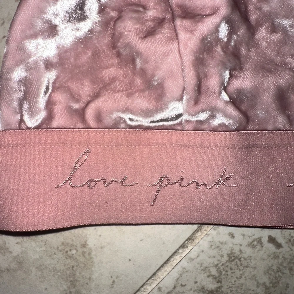 Victoria’s Secret‎ Pink Velvet Strappy Bralette Size XL Boho